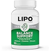 Lipo-Flavonoid for Vertigo & Dizziness Relief, Clinically Tested Formula with Ginkgo Biloba, Vitamin D, & Vitamin B Complex, Inner Ear Health & Balance Support, 30-Count (Pack of 1)