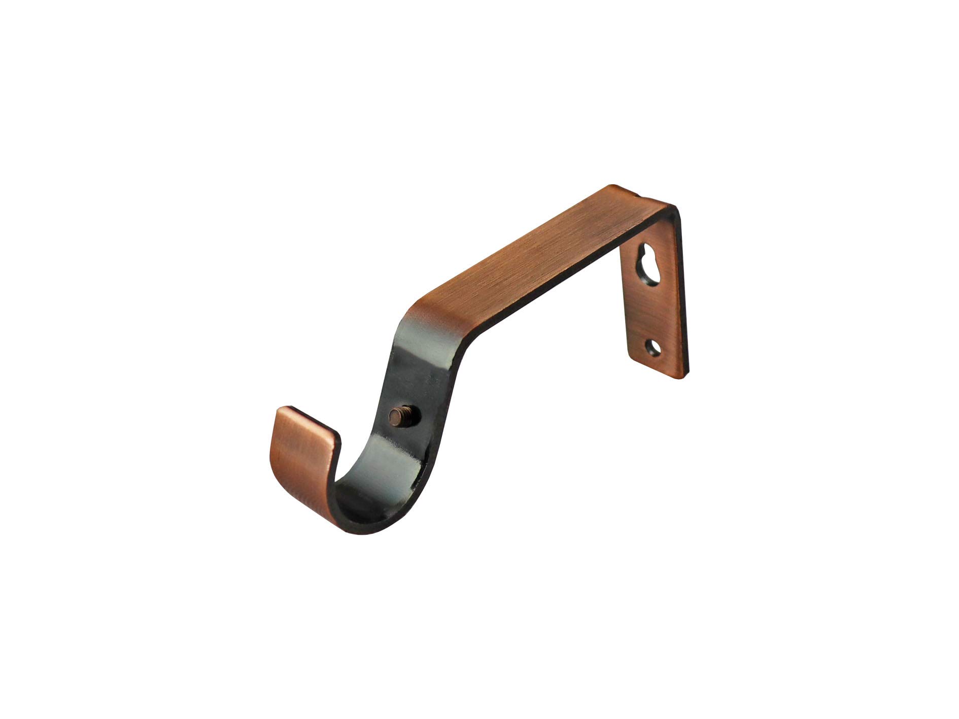 Your Home Online 28mm & 19mm Heavy Duty Metal Curtain Pole Rod Wall Bracket Holder 8 Colours (Antique Copper, 28 Quantity 3)