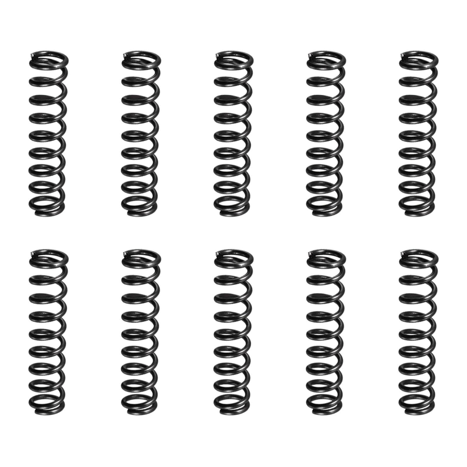 DTGN 1.2x8x35mm(DxODxL) Compression Spring - 20Pack - Good for Machinery - Spring Steel Extension Spring - Black