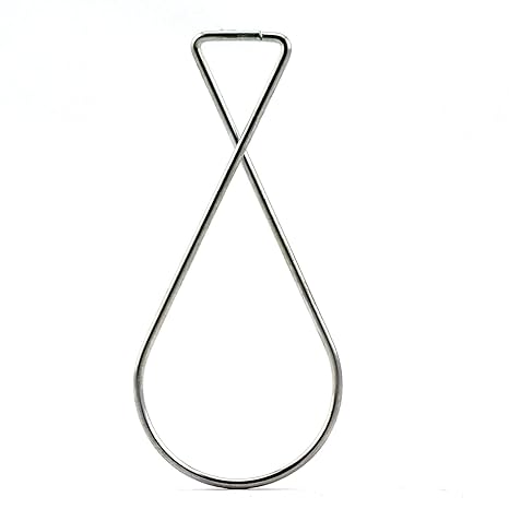 Nx Garden 50pcs Figure 8 Ceiling Hook Clips 2 5 Metal Hook 10 Lbs