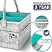 Baby Diaper Caddy Organizer - Portable Large diaper caddy tote - Car Travel Bag - Nursery diaper caddy Storage Bin - Gray Felt Basket Infant Girl Boy - Cute Gift for Kids - Newborn Registry Must Have