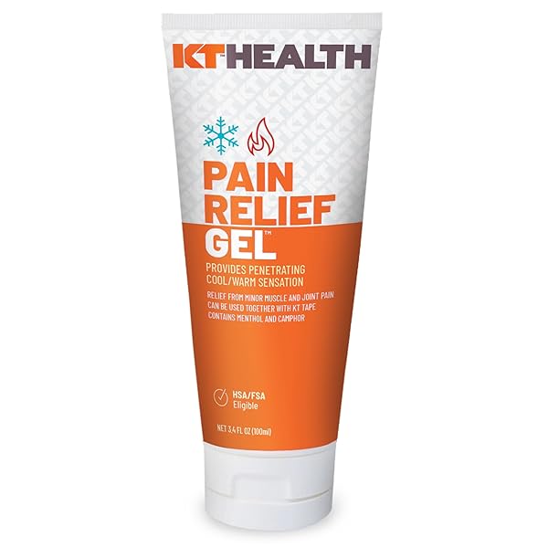 KT HEALTH, PAIN RELIEF GEL, TIME-RELEASED TOPICAL RELIEF FROM BACK, NECK, HANDS, FEET, 3.4 OZ TUBE