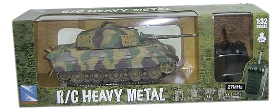 NewRay 87573 - Ferngesteuerter Modell-Panzer 'King Tiger Heavy Metal' 1:32