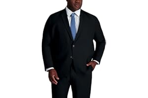 Haggar Mens Smart Wash with Repreve Classic Fit Flat Front Suit Separates Pant