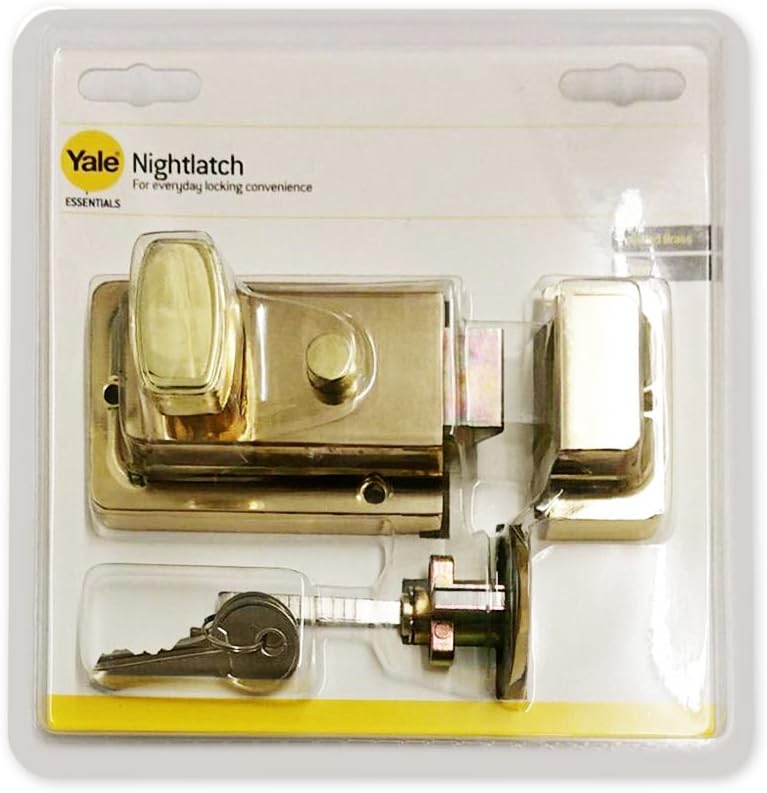 Yale Essentials Traditional 60mm Night Latch Front Door Lock for Secure Homes with Easy Fitting Template and Instructions - Image 3