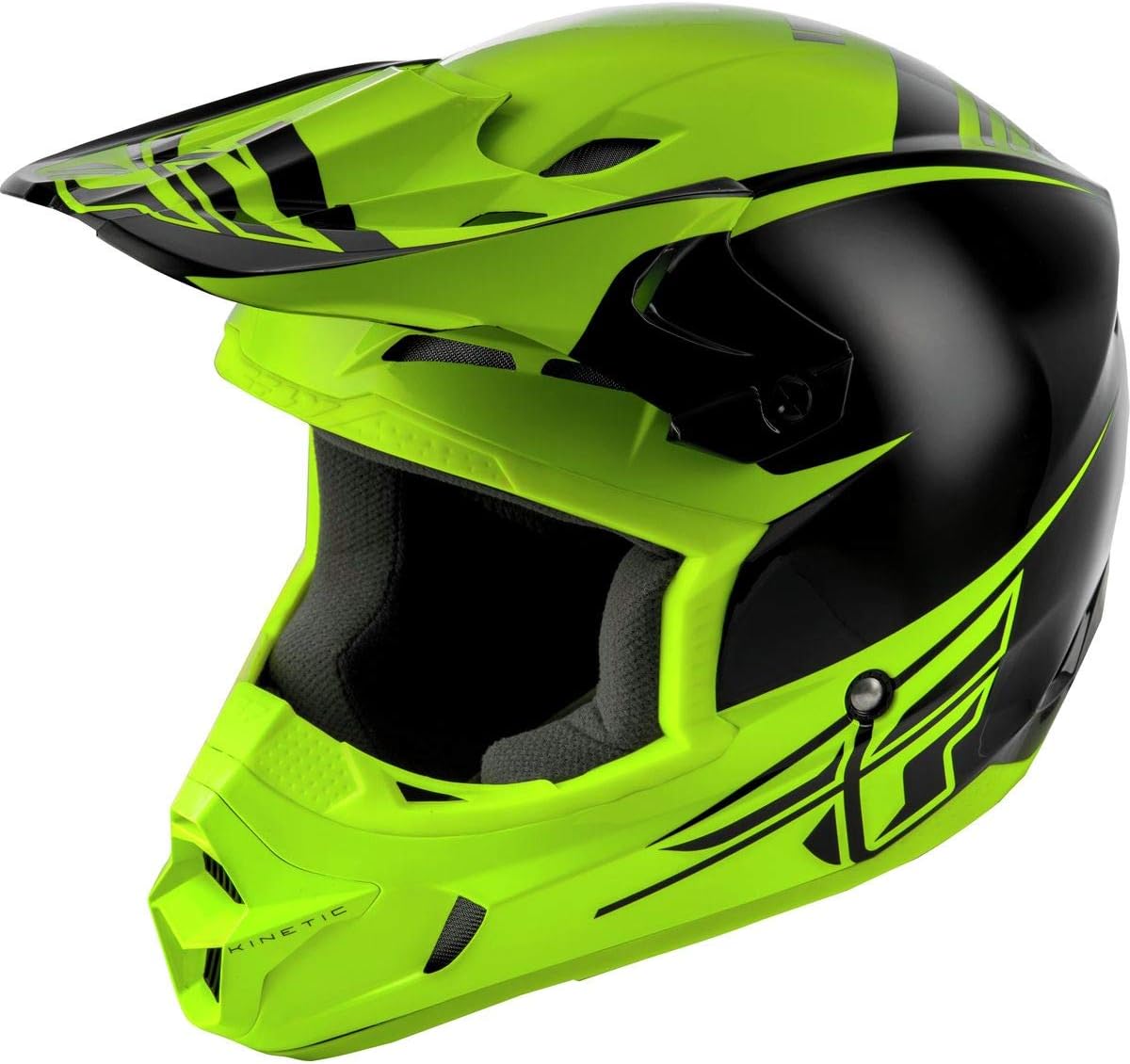 Fly Racing Kinetic Sharp Helmet (L) Black/Hi-Vis