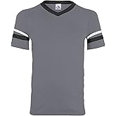 Augusta Sportswear mens Sleeve stripe jersey, Graphite/Black/White, Small US