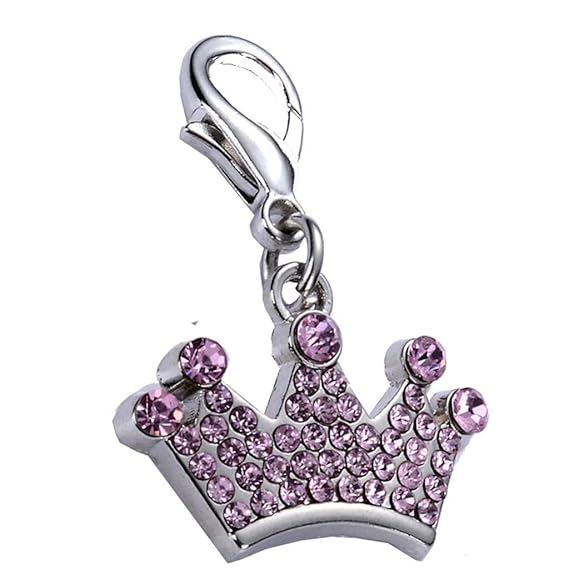 Hund Katze Tags Haustier Schmuck Halskette niedlich mehr Bohren Diamant Kaiserkrone Hund Katze Tags Haustier Schmuck Halskett