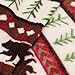 Blanket Throw Brown Bear and Pine Trees Pattern White Background Soft Lightweight Coral Fleece 230GSM for Baby 50 X 60