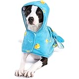 Barkbox Premium Absorbent Dog Towel - Quick Drying Hooded Bathrobe for Bath & Beach Trips, Luxurious & Soft Dog Bathrobe/Towe