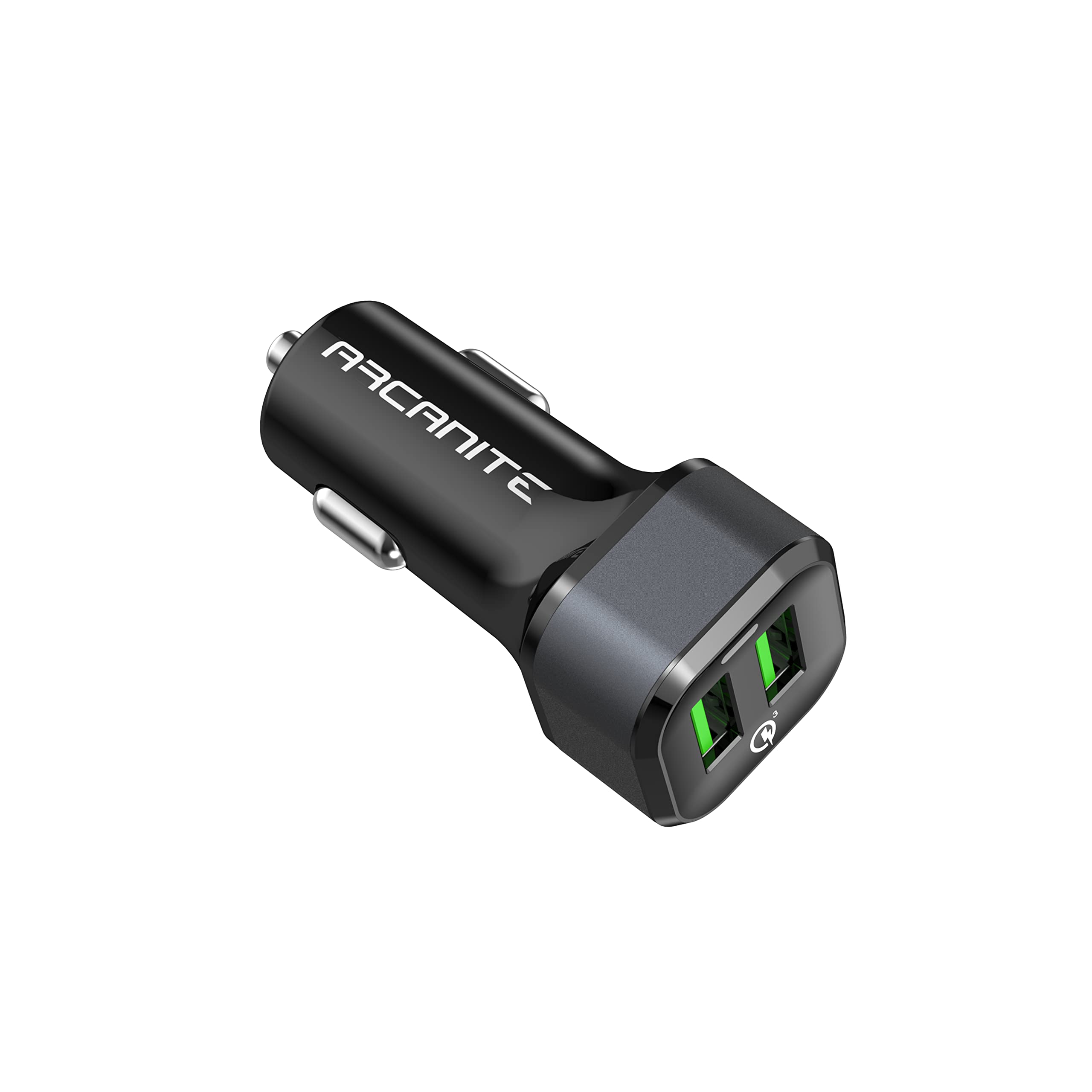 ARCANITE Premium USB Car Charger, Dual Port Quick Charge 3.0 36W 6A - AKCC-236