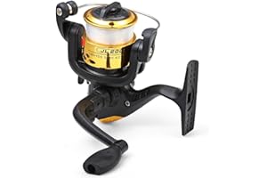 Fishing Reels Baitcasting Fixed Spool Reel Powerful Carp Fishing Reel Spinning 5.2: 1 Gear Ratio with Transparent Wire Yellow