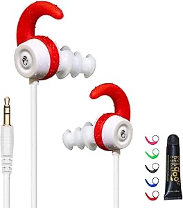 Swimbuds Color Short-Cord Waterproof Headphones (Customizable - Interchangeable Colors)