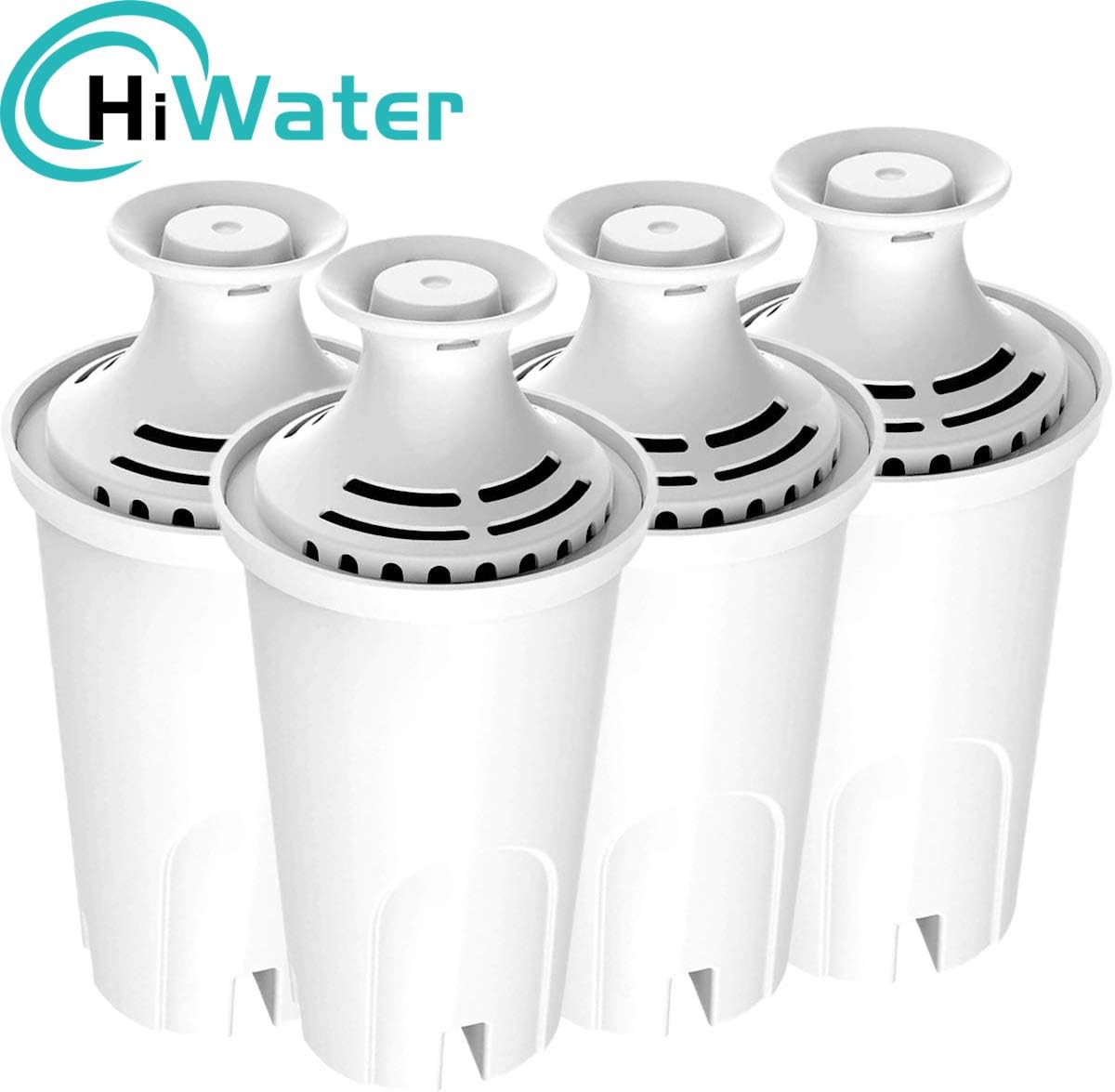 HiWater Standard Water Filter Replacement for Brita Pitchers, Dispensers, Premium Pitcher Replacement Filters (4 Pack): Home Improvement
