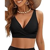 Women Underwire Bikini Top - Push Up Bathing Suit Top Large Bust Swim Top 2025 Swimsuit Top