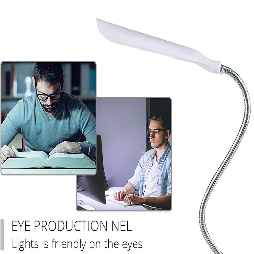 Oguine Mini LED Desk Lamp 360 Degree Rotating Eye Protection Reading Book Lights Desk Lamps