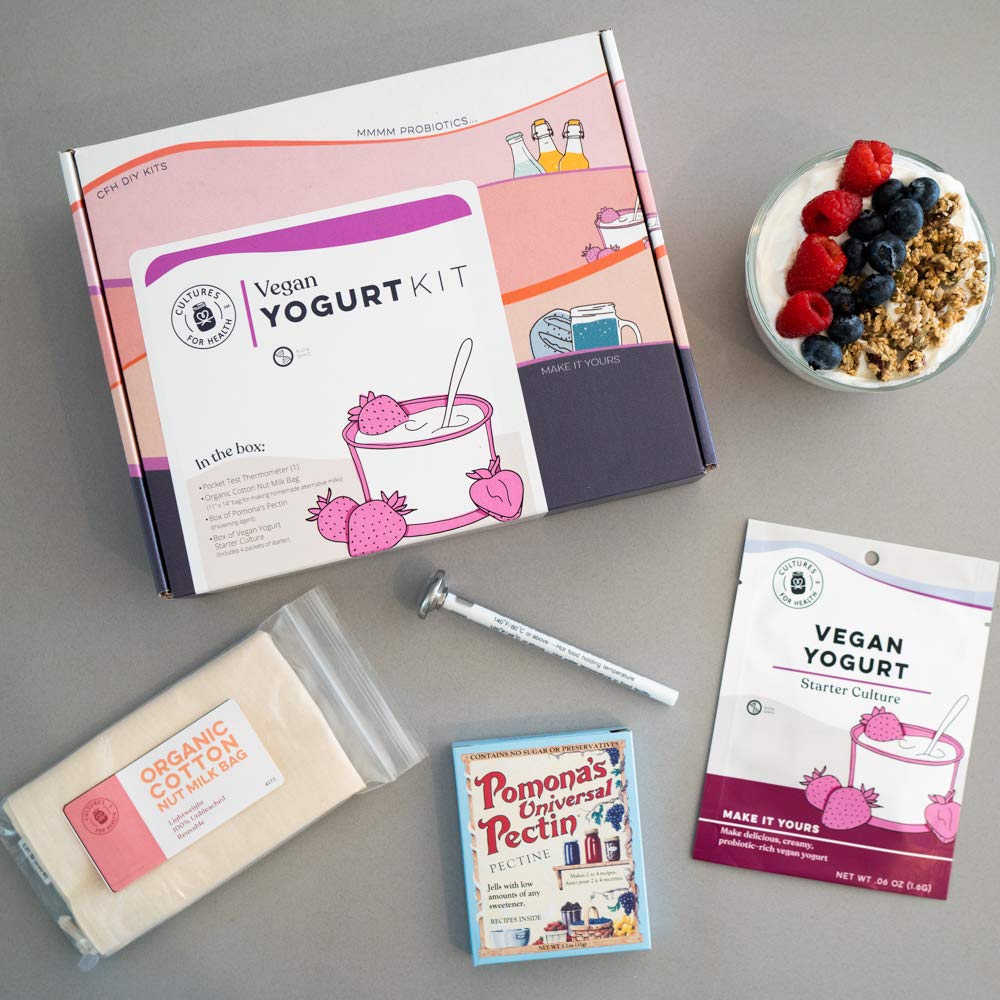 Vegan Yogurt Starter Kit Cultures for Health All the supplies you
