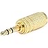 Monoprice 107160 3.5mm Stereo Plug to 3.5mm Mono Jack Adaptor, Gold Plated
