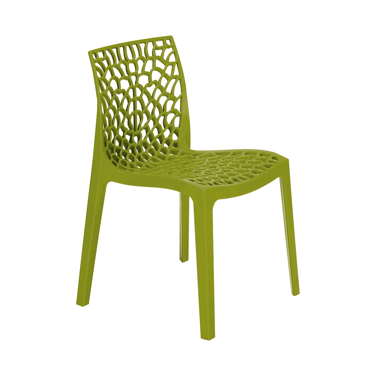 Grandsoleil Upon Gruvyer Polypropylene Stackable Chair, 51 X 52 X 81 Cm Anise Green โ image 1