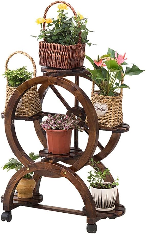 MultiLayer Wooden Plant Stand Flower Pot