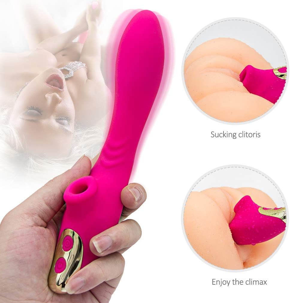 Womens Toy Suction Clitorial Sucking Vibrate Adullt Toys for Women Multi Speed Clitorial Sucking Toy for Woman Oral Tongue Simulator, Waterproof Vibration Wand Six Things for Couples T-Shirt