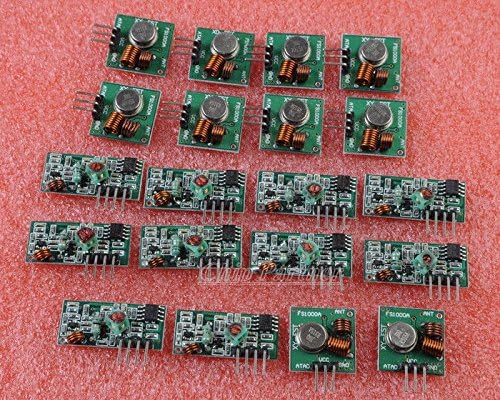 Happy fly shop 10 sets 315Mhz RF transmitter and receiver link kit for Arduino/ARM/MCU WL
