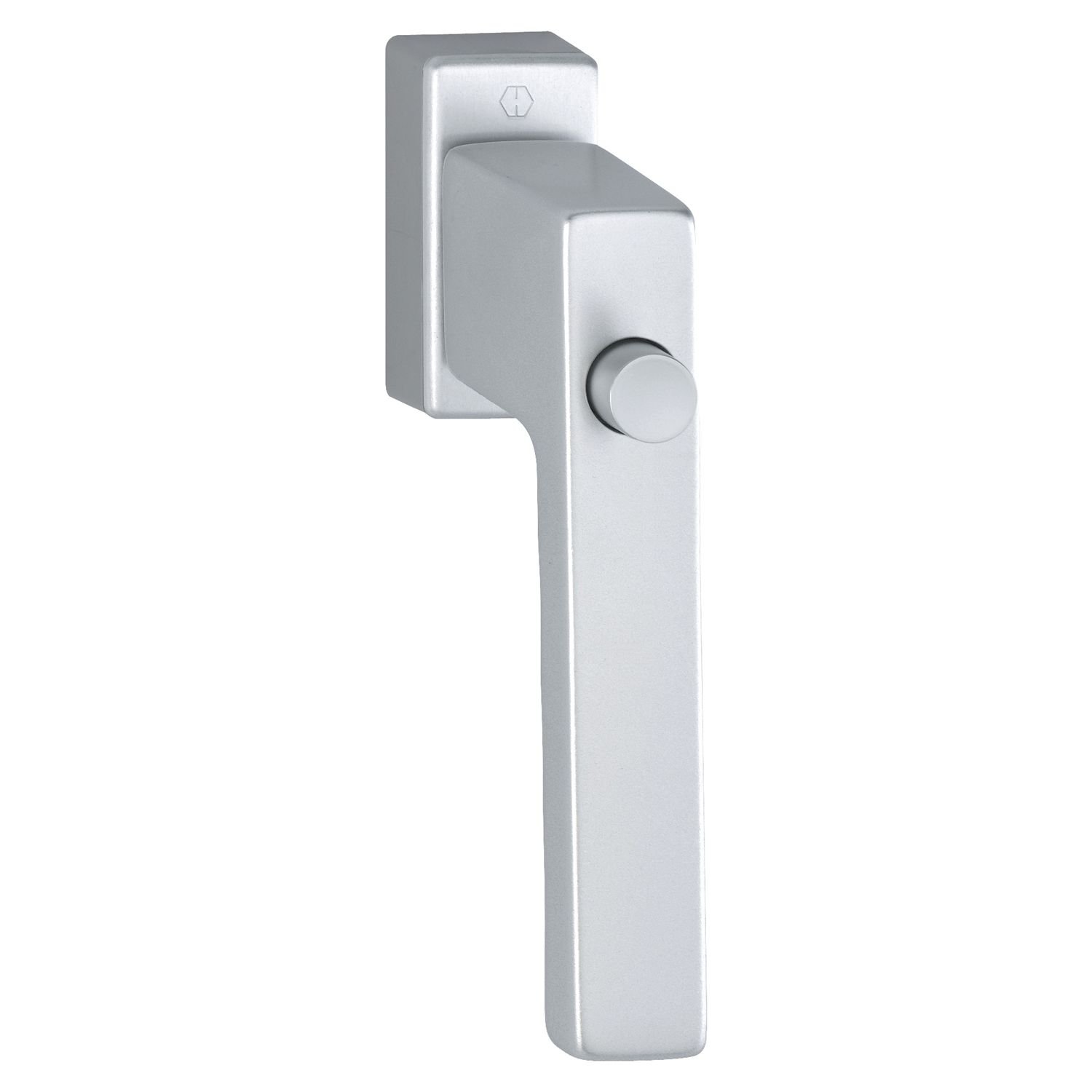 HOPPE 3937448 Window Handle Toulon Lock Knob with VK, Anodised Silver