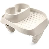 INTEX PureSpa Attachable Cup Holder and Refreshment Tray, Tan | 28500E - Modular Spa Accessory - Compatible with All INTEX PureSpa Inflatable Hot Tubs