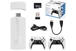 VGBUS Jogujos Retro Video Game Console,Retro Play Game Stick,Nostalgia Stick Game,Plug and Play Video Game Stick Built in 20000+ Games,Consoles with Dual 2.4G Wireless Controllers (128G)