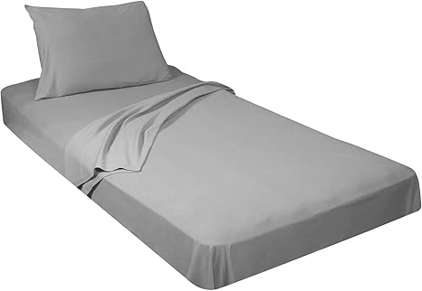 grey cotbed fitted sheets