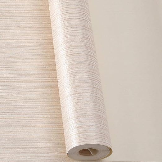 Dunkle Kaffee Farbe 3D Tapete nicht klebende Strohmuster Tapete