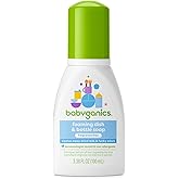 BabyGanics Foaming Dish and Bottle Soap, Fragrance Free, 3.38 Ounce