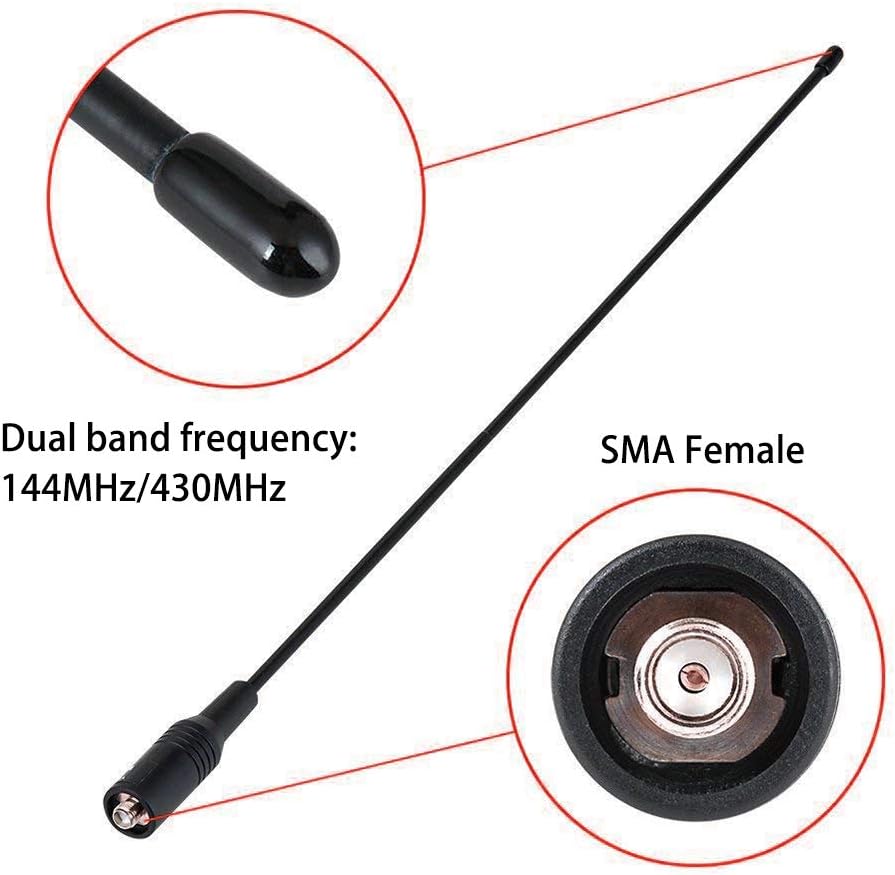 TengKo Dual Band Two Way Radio Antenna TK-901 SMA-F 15.5" FOR BaoFeng Kenwood Wouxun Walkie Talkie (Including UV-82, UV-5R - Image 5