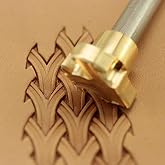 DandS ltd Basket Weave Leather Stamp Tool, #163B | Professional Metal Craft, Leatherworking, Embossing, Carving, Stamping Projects, Belts, Wallets &amp; DIY, Compatible with Mallet
