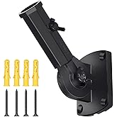 LOMETY Stainless Steel Flag Pole Holder Heavy Duty Multi-Position Flag Pole Bracket Multi-Angle Adjustment Wall mounting Bracket for 1 inch Flag Pole (Black)