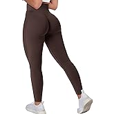 MOHUACHI Butt Lifting Workout Leggings for Women High Waisted Yoga Pants Scrunch Butt Gym Seamless Booty Tights