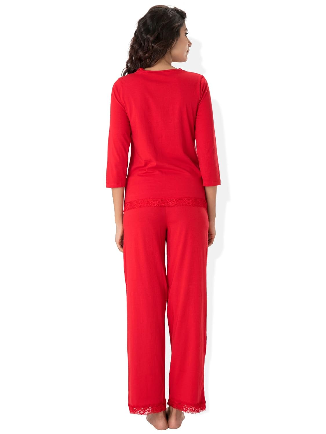 prettysecrets cotton top & pajama set-s