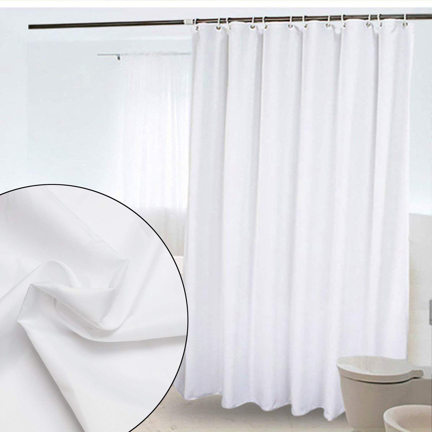 Amazon Com Fyheart Qualified Fabric Shower Curtain Liner Solid