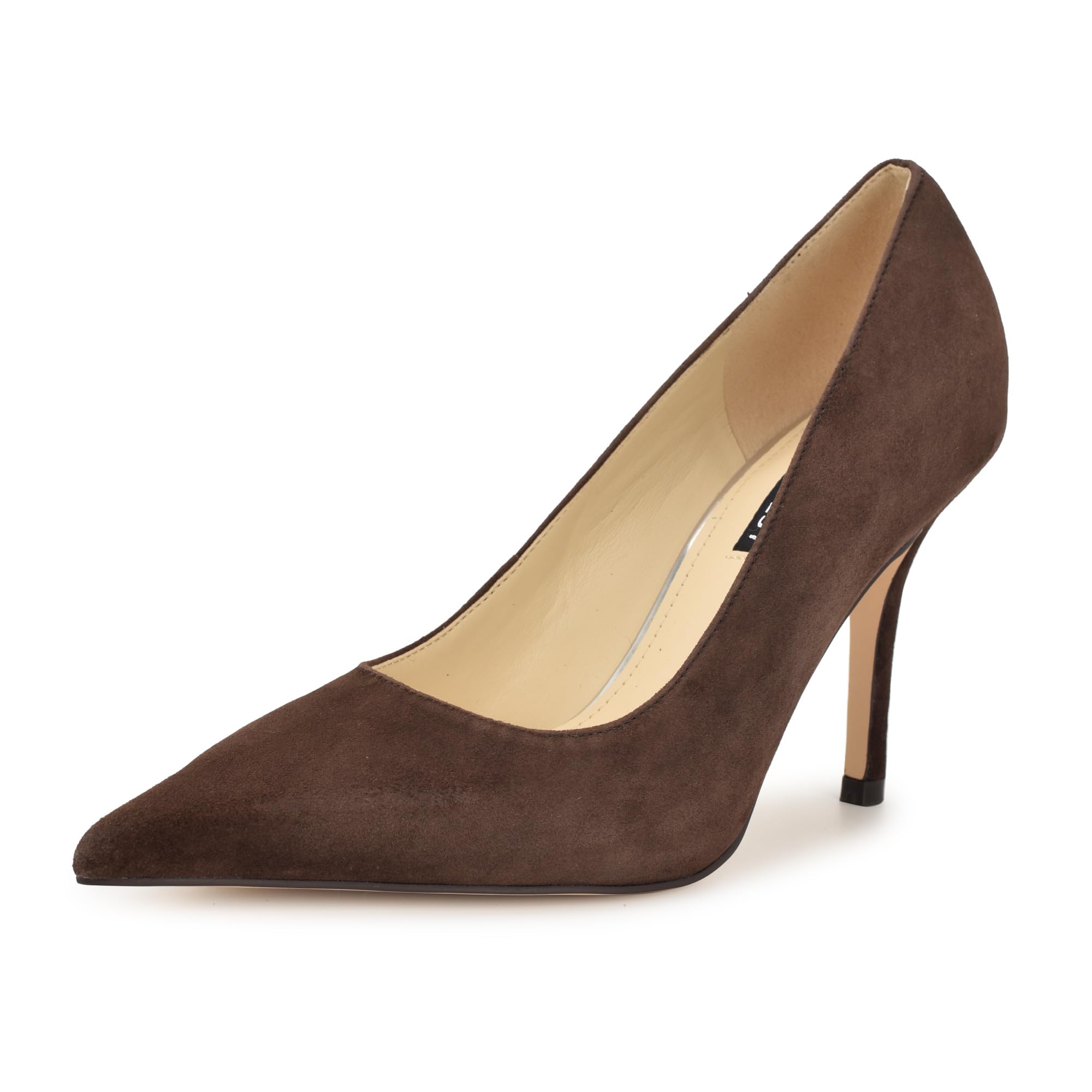 Nine West Women’s Gemmha Pump, Dark Brown Suede 200, 6.5