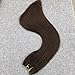 Moresoo Flip on Hair Extensions Halo Human Hair 18 Inch Darkest Brown 80 Grams Wire Hair Extensions Human Hair #2 Hair Extensions Remy Human Hair