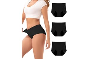 INNERSY Light Flow Period Underwear for Women Reusable Quick Dry Panties 3-Pack