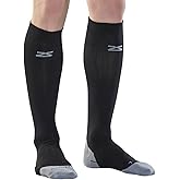 Zensah Tech+ Compression Socks - Knee High Running Socks for Sports, Travel, Made in Italy