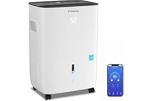 Smart Dehumidifier,Folanzy 80 Pints Energy Star Dehumidifier for Basement Bedroom Home Garage and Large Room Spaces up to 5,2
