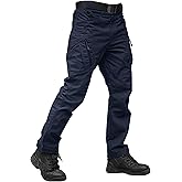 TACVASEN Men's Tactical Pants 9 Pockets Cargo Hiking Pants Lightweight Work Pants for Men Construction Water Resistant