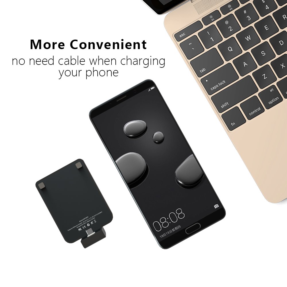 Draft OISLE Portable Cordless Battery Bank Portable Charger Type-C Port Mini Power Bank 4500mAh External Battery Pack Ultra-Compact High-Speed LED Indicador light for Andriod of SAMSUNG, HUAWEI-Black