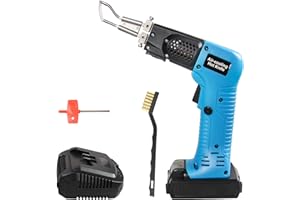 DOMINOX Cordless Electric Hot Knife DC 18V Fabric Cutter Kit Heated Knife Rope Cutter Fabric Hot Knife Cutting Tool for Cutting Belt, Webbing, Fiber, Cloth, Rope, Rubber, KT Board, Styrofoam, EPS, etc