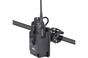 Universal Radio Clamp Mount Base, Fit Handlebar Rail 0.6'' to 1.77'' in Diameter for Baofeng UV5R Motorola Midland Kenwood Ya