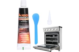 Oven Panel Adhesive, 50ml Black Oven Heat Resistant Glue, High Temp Panel Repair Bonding Glues, for Microwave, Stove Gasket C