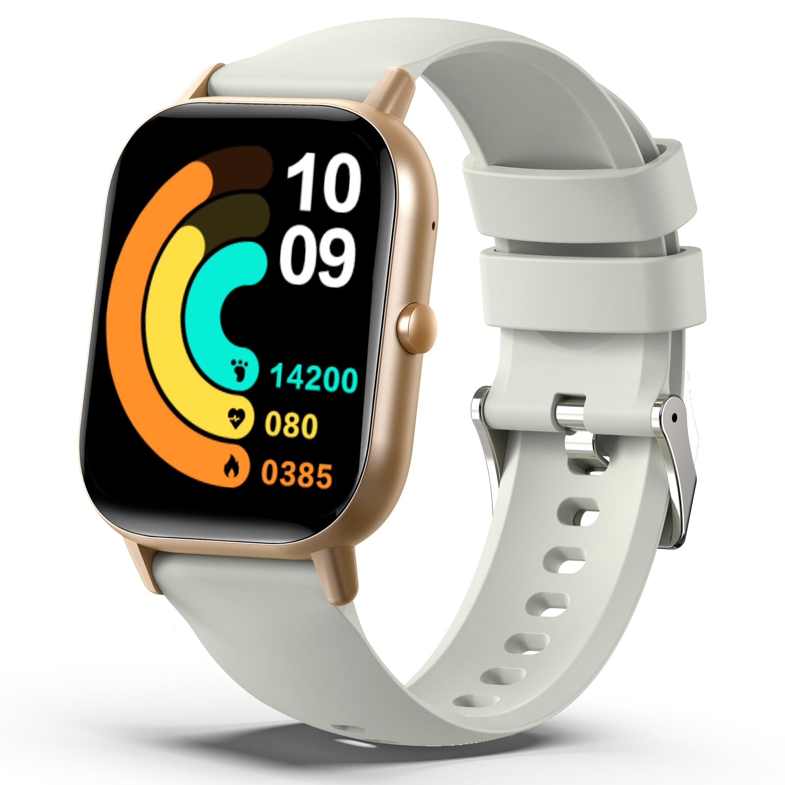 Smart Watch, 2.01-inch Large Screen, Call Function, Activity Meter, Wristwatch, iPhone Compatible, Android Compatible, Music Control, Large Screen, Exercise Mode, Sports Watch, IP67 Waterproof, SMS