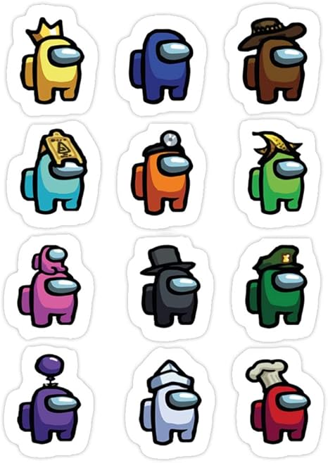 Amazon Com Msgolbi 3 Pcs Stickers Among Us Special Gameplay 12 Characters Sticker Waterproof Vinyl Stickers For Laptop Phone Skateboard Water Bottles Bicycle Decal Home Kitchen